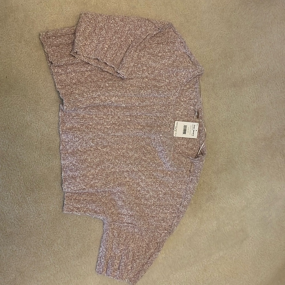 NWT Free people crop sweater XS